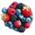 Variety of colourful berries