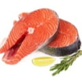 Raw fish for cooking.