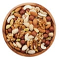 A variety of nuts.
