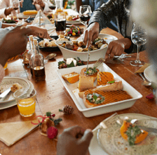 Repas en famille.