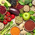 Diverses options de glucides.