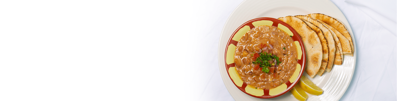 Egyptian fava bean foule dish
