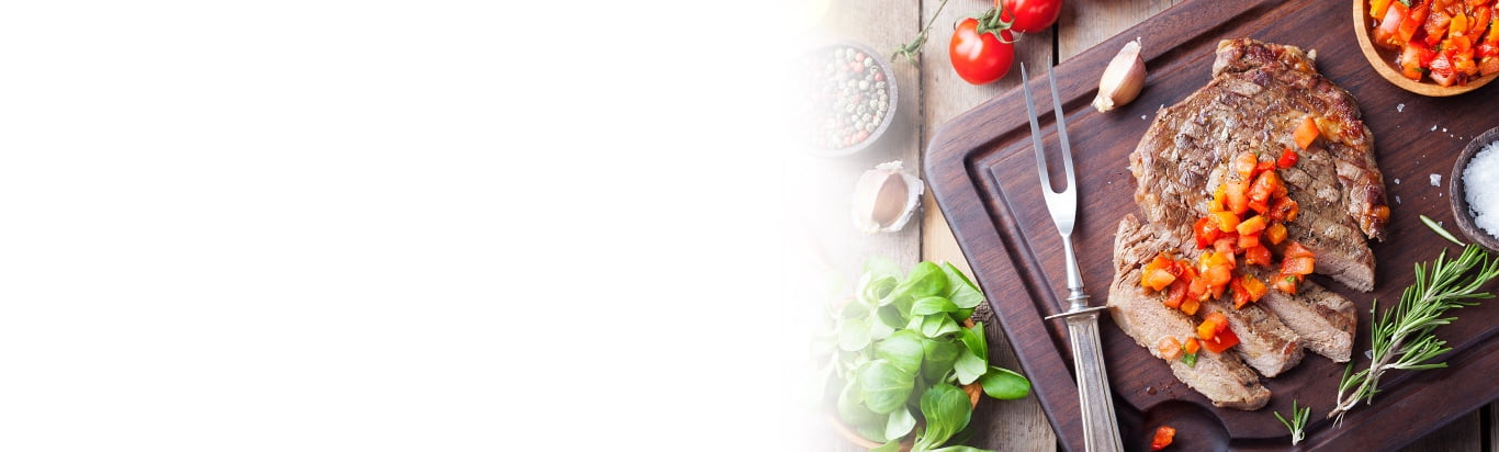 Caribbean grilled pork with tropical salsa dish