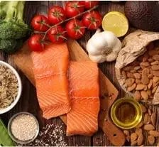 Variety of healthy food options.
