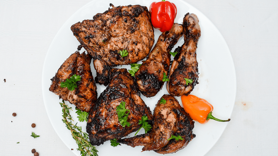 Caribbean chicken.