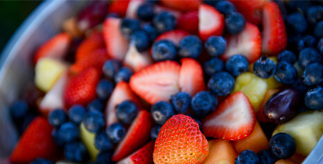 strawberry and blueberry salad